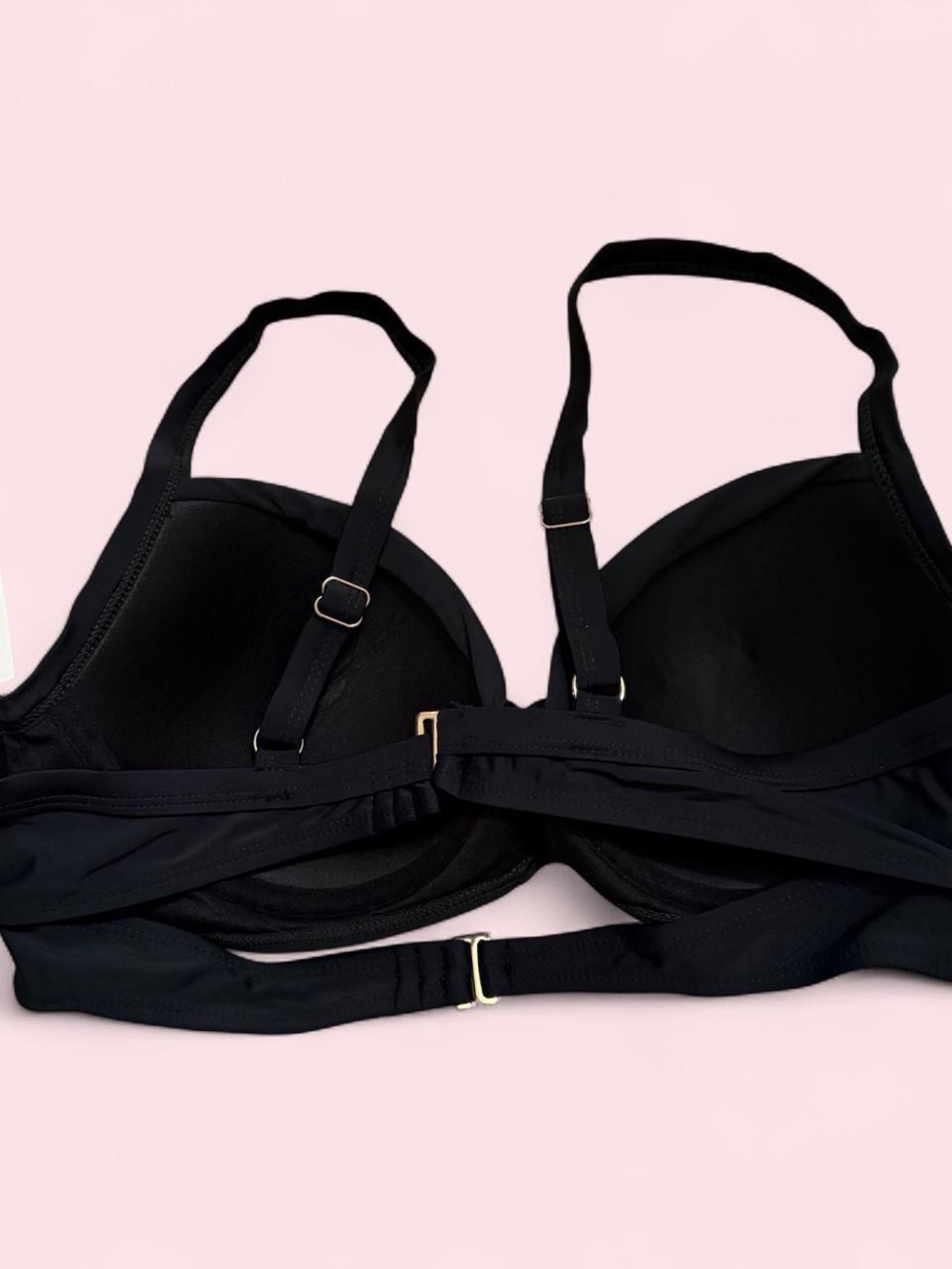 NWT Nicole Miller Black Bikini Top & High-Waist Bottom Set - Picture 3 of 5